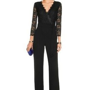 Diane von Furstenberg Lace Jumpsuit (Size 2/Small)